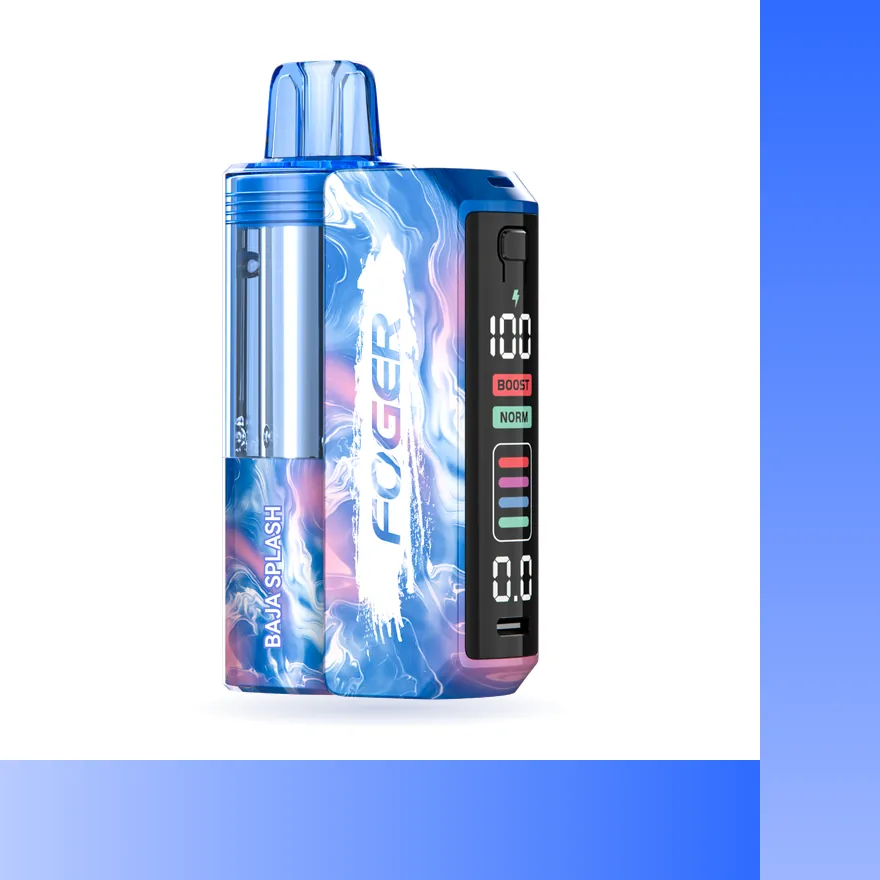 Fogger Switch Pro 30K kit in Baja Splash, battery with pre-filled Hubba Edition pod