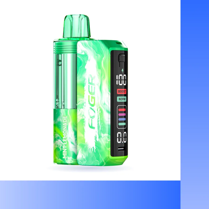 Fogger Switch Pro 30K kit in Mint Lemonade, battery with pre-filled Hubba Edition pod