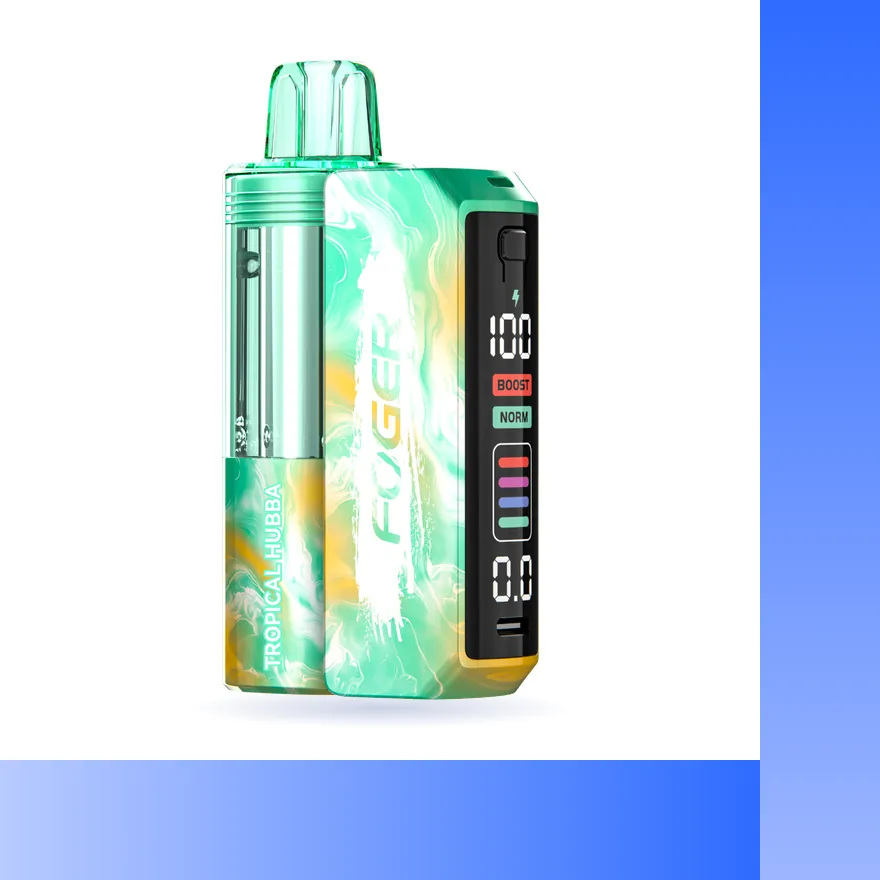 Fogger Switch Pro 30K kit in Tropical Hubba, battery with pre-filled Hubba Edition pod
