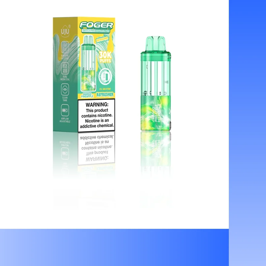 Fogger Mango Pineapple Refresher pod with retail box — Foger Switch Pro 30K