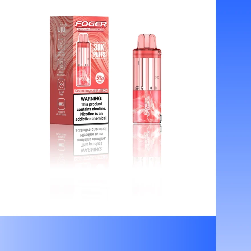 Fogger Raspberry Watermelon pod with retail box — Foger Switch Pro 30K