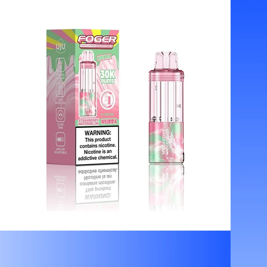 Fogger Strawberry Watermelon Hubba pod with retail box — Hubba Edition, Fogger Switch Pro 30K